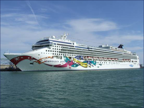 We sailed the Norwegian Jewel out of NYC on February 18 2012